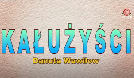 kartka z napisem na niebiesko Kałużyści - Danuta Wawiłow